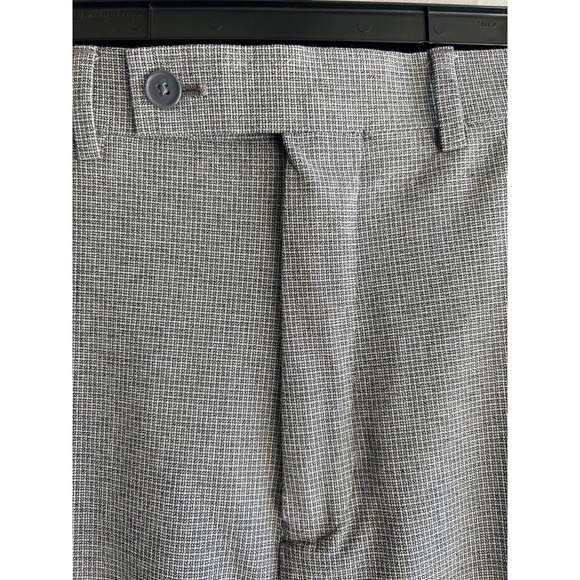 Calvin Klein Mens Slim Fit Dress Pants 38x32 Flat Front Gray Trousers - Picture 2 of 9